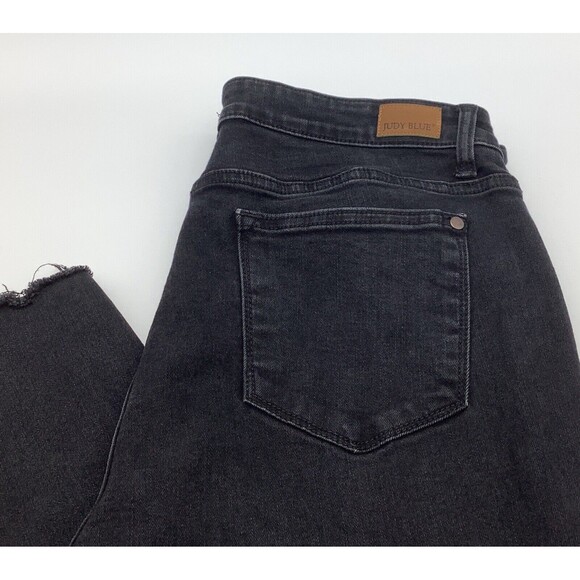 Judy Blue Womens Skinny Fit Distressed‎ Jeans Black Size 15/32 - Picture 1 of 13